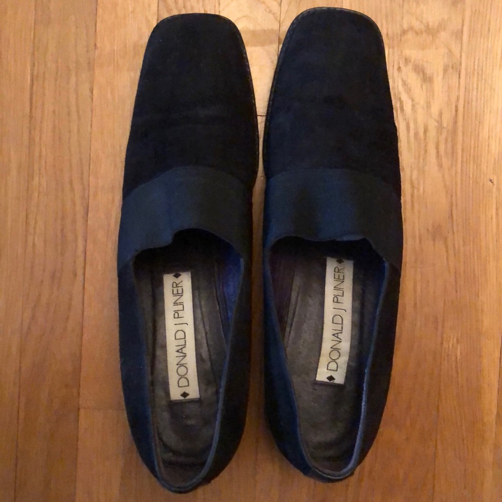 Donald J. Pliner Black Suede Shoes